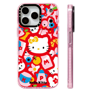 Vỏ dán Hello Kitty màu đỏ có màn hình Vỏ sạc từ tính không dây Tương thích cho IPhone 12 1314151617ProMax Cover 17AIR Silicone Mềm Trong Suốt Ốp Lưng Chống Sốc