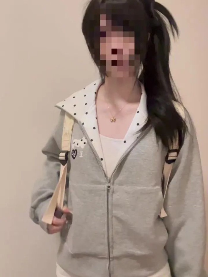 Áo nỉ có mũ trùm đầu in hình chú chó con đốm vui nhộn dành cho nữ áo khoác cardigan thông thư