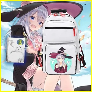 Ba lô Schoolbag Elaina Witch 's Journey Anime Hàng hóa Nam Nữ Thiếu niên Học sinh Ba lô phổ biến Túi đi học dung tích lớn Thanh niên thông thường