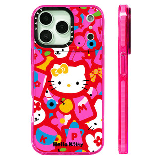 Vỏ dán Hello Kitty màu đỏ có màn hình Vỏ sạc từ tính không dây Tương thích cho IPhone 12 1314151617ProMax Cover 17AIR Silicone Mềm Trong Suốt Ốp Lưng Chống Sốc