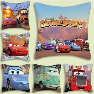 The Lightning Cars McQueen Gối Có Hoạt Hình Sofa Trang Trí Nhà In Hai Mặt Ngắn Sang Trọng Dễ Thương Đệm