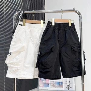 Quần short mùa hè dáng rộng cho bé trai kiểu mới, quần thường ngày thoáng mát, chất liệu cotton