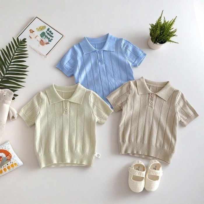 Áo len ngắn tay bé trai Hàn Quốc, phong cách mới, áo len thời trang cho trẻ em