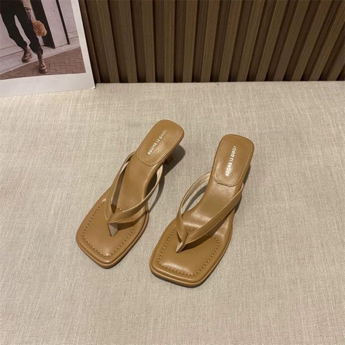 Bàn chân mập, mũi vuông rộng, dép cao gót nữ, gót mỏng, kiểu cổ tích, sandal đa năng
