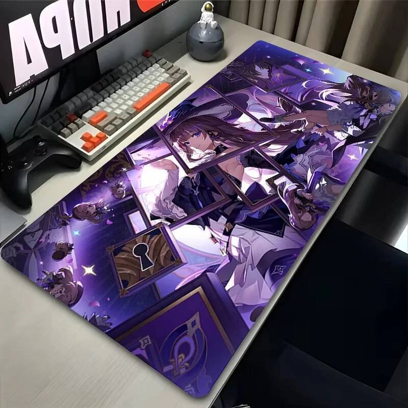 Miếng Lót Chuột Kawaii Magic Anime Girl Herta Game Honkai Star Rail Laptop Bàn Phím Miếng Lót PC Phụ Kiện Chơi Game Bàn Chuột Thảm Mousepad