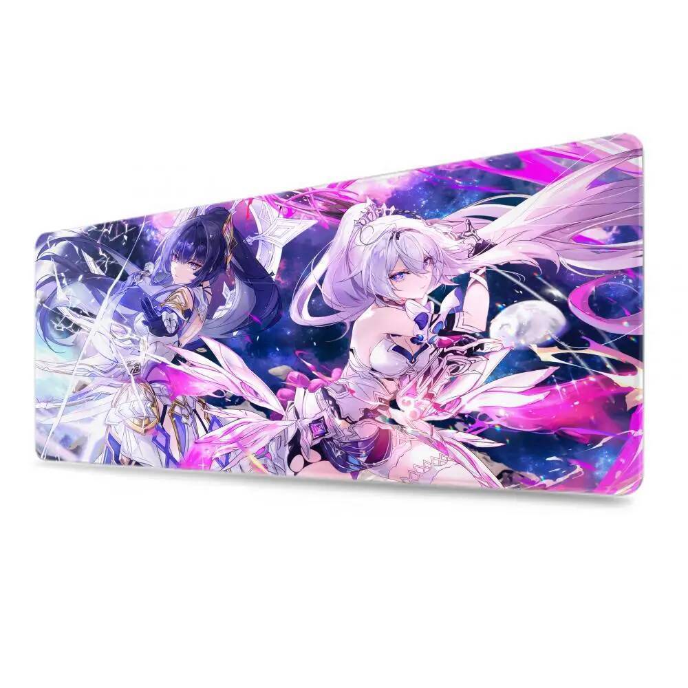 Kiana Kaslana Honkai Tác Động 3rd Mousepad Chuột Chơi Game Lớn Miếng Lót LockEdge Dày Bàn Phím Máy Tính Bàn Thảm