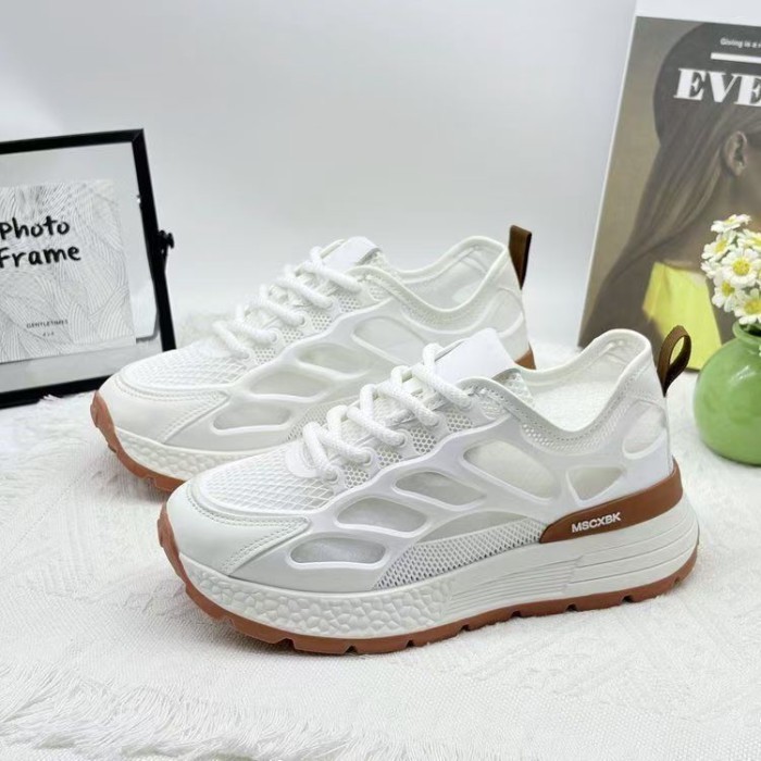 Giày thể thao lưới thoáng khí kiểu dáng đẹp, miệng nông, bàn chân rộng và siêu mềm