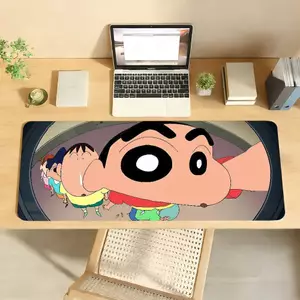 Hoạt Hình C-CRAYON S-SHINCHAN MousePad Chống Trơn Trượt Khóa Cạnh PC Phụ Kiện Laptop Cao Su Bàn Phím Văn Phòng Trò Chơi Lớn XXL DeskMat