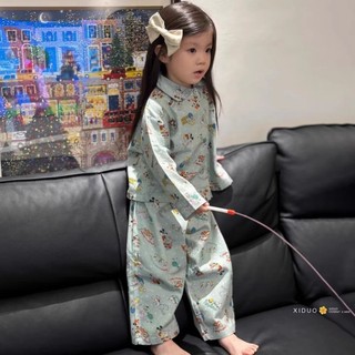 Hoạt Hình Siêu Dễ Thương Mickey Xuân Thu Bé Gái Bộ Đồ Ngủ Trẻ Em Người Lớn Bé Trai Và Bé Gái Nhà