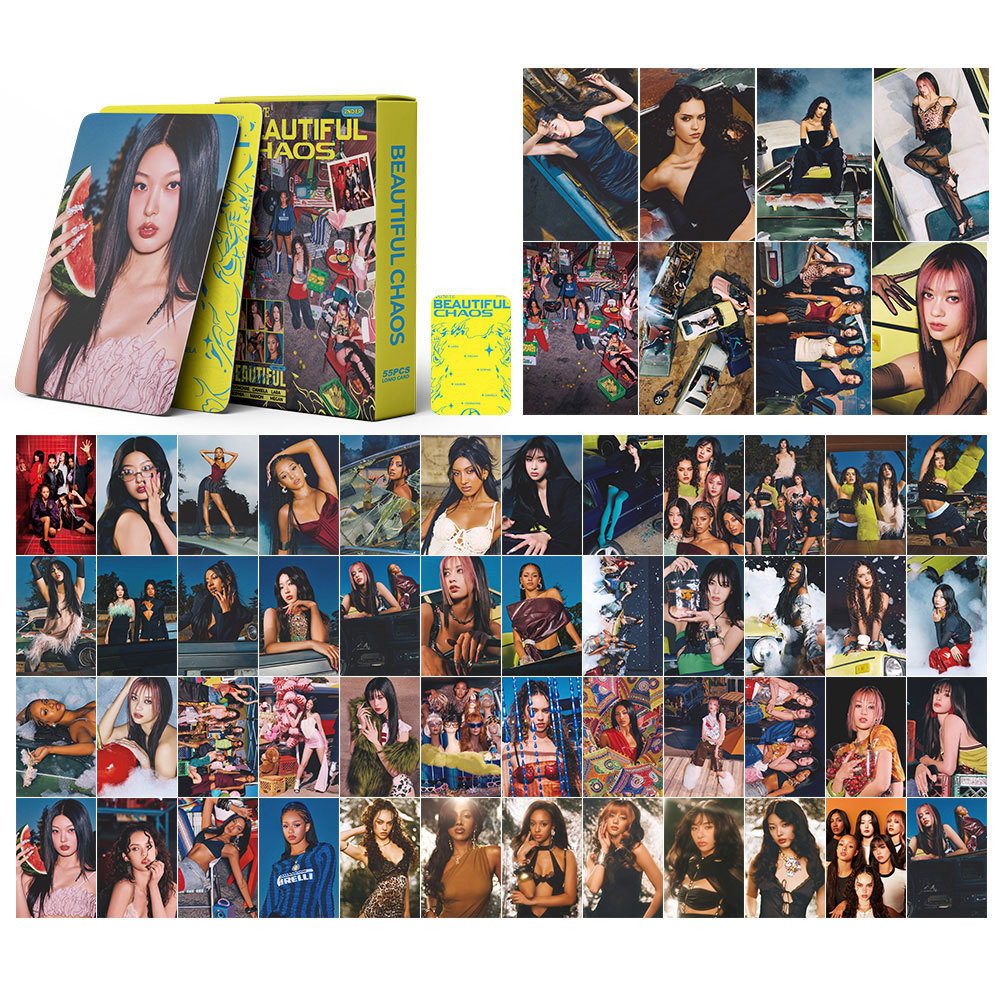 LINXX 55 CÁI KATSEYE 2ND EP CHUỖI ĐẸP Album Lomo Cards Global Pop Girl Group Collectible Fan Trading Photocards Bộ quà tặng hàng hóa cho người hâm mộ Bộ sưu tập