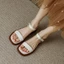 Giày Sandal Nữ Mùa Hè Đế Dày Đơn Giản Dây Đeo Phong Cách Mới Thoải Mái Hở Mũi Đế Bằng Chống T