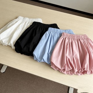 Quần short nụ bí ngô cho bé gái mùa hè mỏng dáng rộng giản dị quần short nụ bí ngô