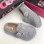 Dép nửa mũi đế dày phong cách retro dành cho nữ mang bên ngoài Dép Birkenstock một chân