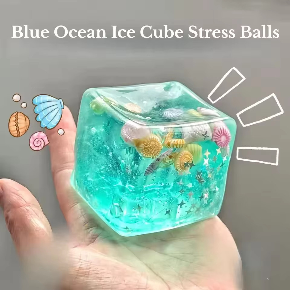 2 Người Lớn Squishy Đại Dương Khối Bóng Căng Thẳng Tự Kỷ Đồ Chơi Cảm Giác Căng Thẳng Lo Âu Giảm Thần Tài Đồ Chơi Maltose Bóng Nước Quà Tặng Cho Trẻ Em