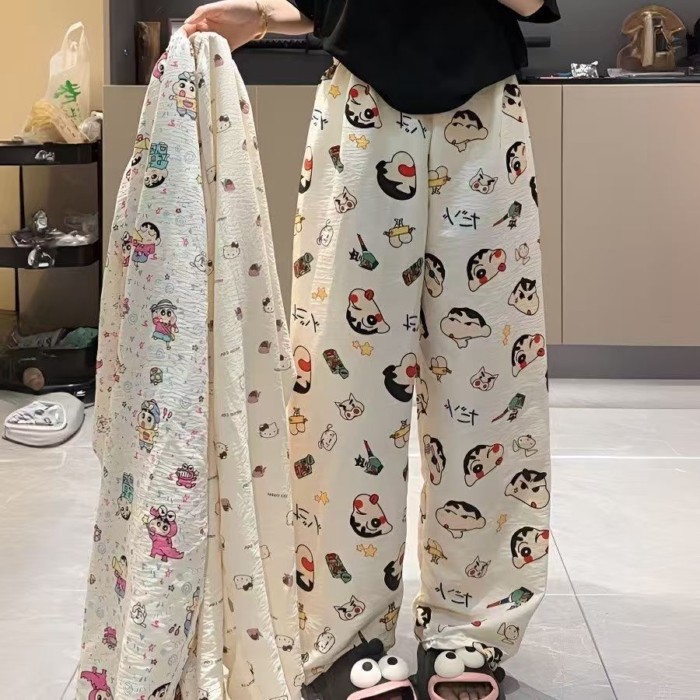 quần mỏng mát mẻ mùa hè, quần đi dạo mùa hè dễ thương, quần mỏng mặc ở nhà mùa xuân thu mới, có