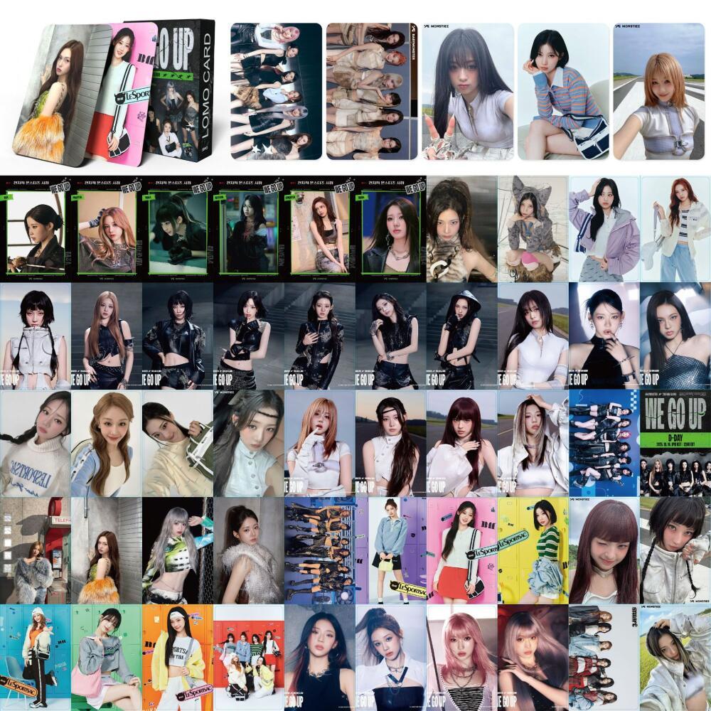 LINXX 55 CÁI BABYMONSTER WE GO UP Album Lomo Cards Kpop Girl Group Fan Collection Cards Quà tặng ngày lễ Kpop Merch Đồ lưu niệm sưu tập dành cho người hâm mộ