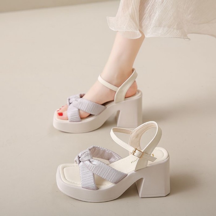 Mặc với váy, sandal đế bệt một dây thời trang mùa hè, kiểu dáng mới cho nữ, đế mềm, không mỏi