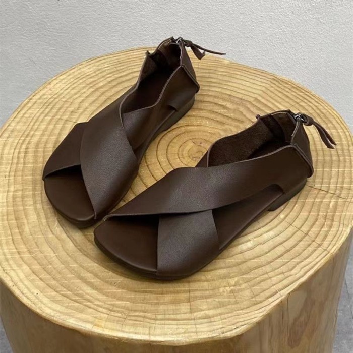 Dép La Mã phong cách giản dị mùa hè, chống mài mòn, mỏng, phiên bản Hàn Quốc, dép xỏ ngón một chân