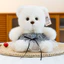 Đồ chơi gấu bông sang trọng cho trẻ em với mặt dây chuyền trái tim tình yêu và váy trang trí cho trẻ em