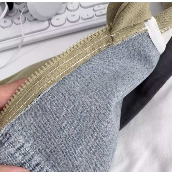 Áo khoác denim bé trai có mũ trùm đầu phong cách Hàn Quốc thời trang mới nhất