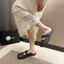 Temperament One-word Slippers, French Style Women's Outer Wear, New Retro Spring And Summer Ba