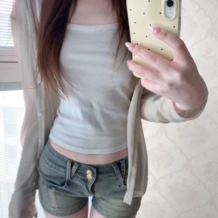 Spring And Summer New Thin Tencel Cardigan Sun Protection Clothes Women's Korean Style Lazy S