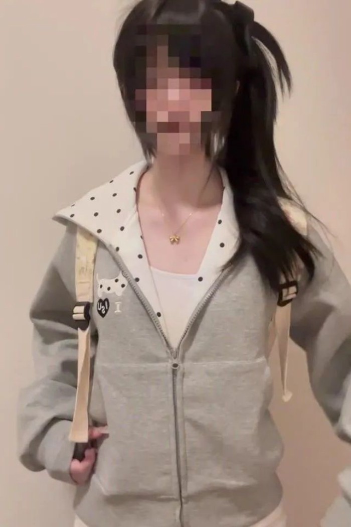Áo nỉ có mũ trùm đầu in hình chú chó con đốm vui nhộn dành cho nữ áo khoác cardigan thông thư