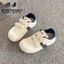 Giày Rejia Velcro trắng dành cho nữ, đế mềm thoáng khí, đế mỏng xấu xí, giày rèn luyện đạo đứ