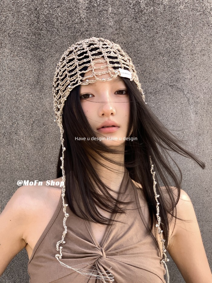 Rỗng Dệt Kim Mũ Nữ Mùa Xuân-Hè, Phong Cách Retro Thời Thượng