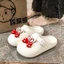 Cute Rabbit Ears Boken One-piece Croc Shoes Baotou Outerwear Slippers Women's New Fashion Net