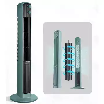Quạt tháp Midea, điện dùng trong gia đình, đứng, không cánh, quạt đứng có hẹn giờ và chức đảo chiều, tiết kiệm năng