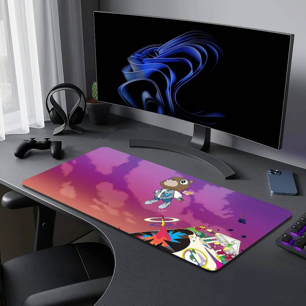 Album Mousepads Thảm Chống Trơn Trượt Lockedge Văn Phòng Sinh Viên Chơi Game Tây Dày Kanye Lớn Viết Đệm Chuột Ca Sĩ Miếng Lót
