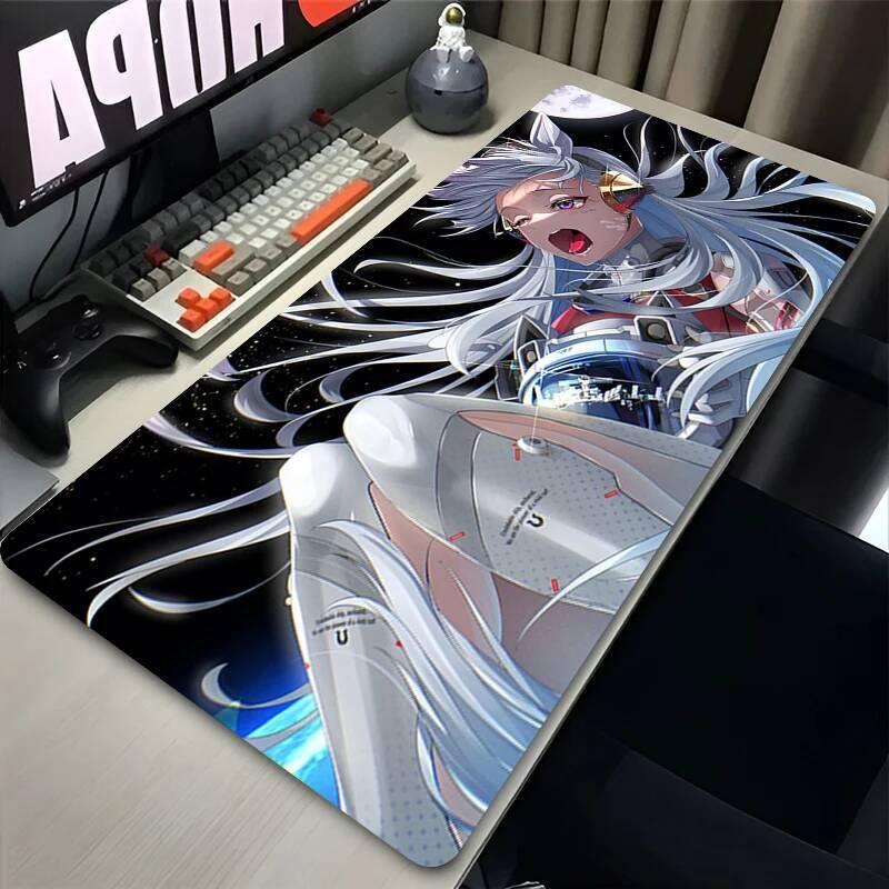 Miếng Lót Chuột Chơi Game Ummusume Vàng Tàu Chuột Thảm Laptop Văn Phòng Để Bàn Thảm PC Phụ Kiện Chơi Game Cao Su Cạnh Bàn Phím Pad