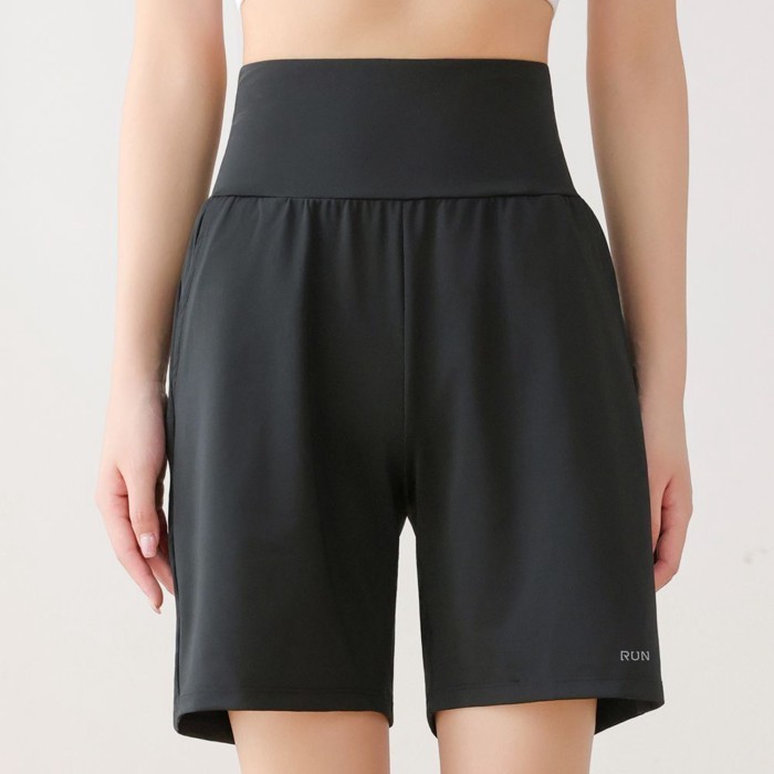 Quần short thể thao có túi sau lưng dành cho nữ chạy bộ nhanh khô nửa chiều dài quần dài đi xe đạp