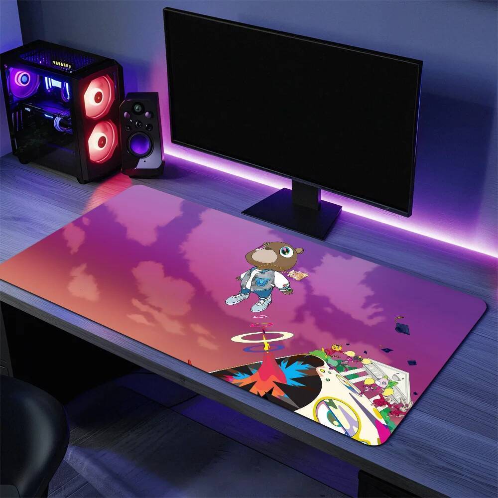 Album Mousepads Thảm Chống Trơn Trượt Lockedge Văn Phòng Sinh Viên Chơi Game Tây Dày Kanye Lớn Viết Đệm Chuột Ca Sĩ Miếng Lót