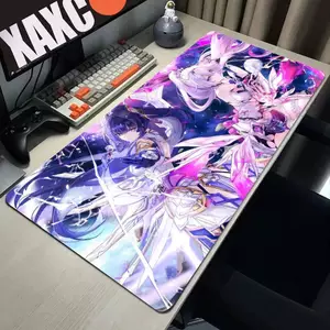 Kiana Kaslana Honkai Tác Động 3rd Mousepad Chuột Chơi Game Lớn Miếng Lót LockEdge Dày Bàn Phím Máy Tính Bàn Thảm