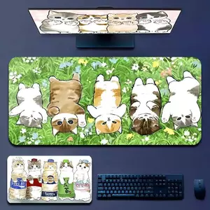 Ngộ nghĩnh Mèo Mướp Chống Trơn Trượt Lockedge PC Chơi Game Miếng Lót Chuột Bàn Chơi Game Thảm Bàn Phím Miếng Lót Mause Miếng Lót Muismat Cho PC Chuột Thảm