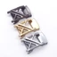 Phổ Biến Nam Thắt Lưng Khóa Đầu Chữ Mới Mịn Khóa Tự Động Đầu Khóa 3.5cm Hợp Kim Thắt Lưng Khóa Retro Ins