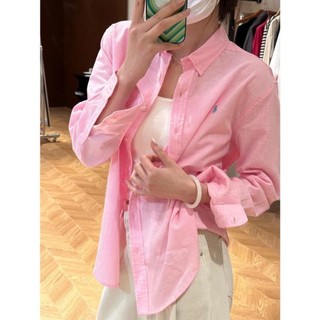 Áo sơ mi chống nắng cotton và lanh thêu cho nữ mùa xuân hè phong cách mới lười biếng dáng rộn