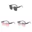 Kính râm phong cách vuông đương đại với ống kính Polycarbonate Uv400 để mặc ngoài trời và thông thường