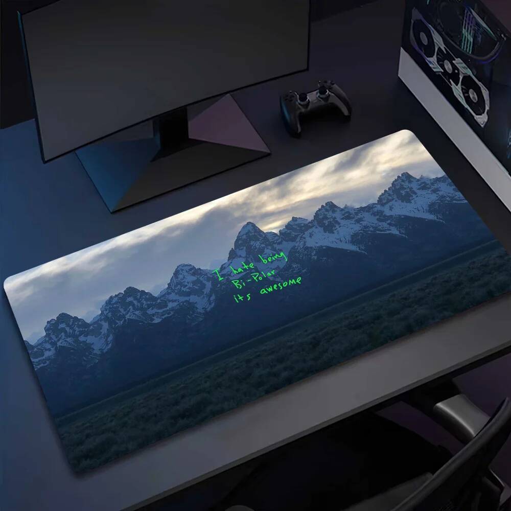 Album Mousepads Thảm Chống Trơn Trượt Lockedge Văn Phòng Sinh Viên Chơi Game Tây Dày Kanye Lớn Viết Đệm Chuột Ca Sĩ Miếng Lót