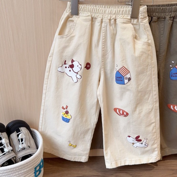 Quần ống rộng dáng rộng mới dệt bằng vải cotton Nhật Bản siêu mềm thông thường, quần ống rộng
