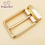 Waner Nam Và Nữ Thắt Lưng Khóa Đầu Đơn Đầu Hợp Kim Cao Cấp 3.5cm Hoa Hồng Vàng Pin Khóa Đầu Niche Thắt Lưng Phụ Kiện
