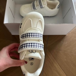 Giày thể thao Velcro phong cách Hàn Quốc dễ thương phổ biến, giày trắng xếp chồng, chống mài