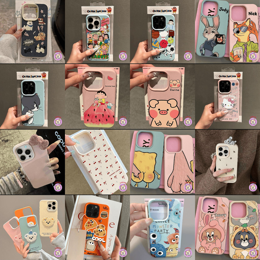Ốp Điện Thoại Ngẫu Nhiên Cho iphone 17Promax 17 16 15 14 13 12 11 16promax 15promax 14promax 12promax 11promax xsmax 7plus Cặp Đôi Nữ Hoạt Hình Dễ Thương Chống Rơi Mù Hộp Hoa Mùa … – ảnh mô tả chi tiết 10