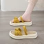 Dép sandal hai dây dành cho nữ, phong cách cổ tích mùa hè kiểu mới với váy và nơ Dép và dép đ