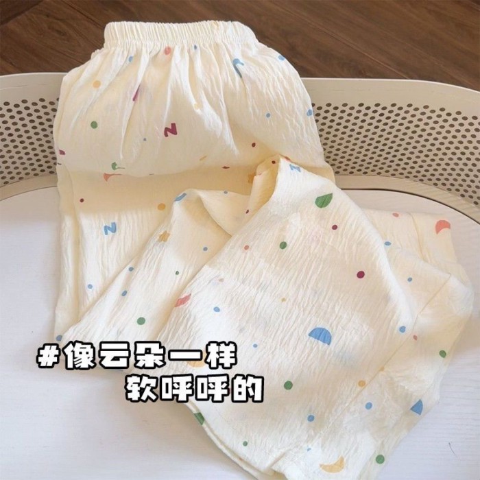 quần mỏng mát mẻ mùa hè, quần đi dạo mùa hè dễ thương, quần mỏng mặc ở nhà mùa xuân thu mới, có