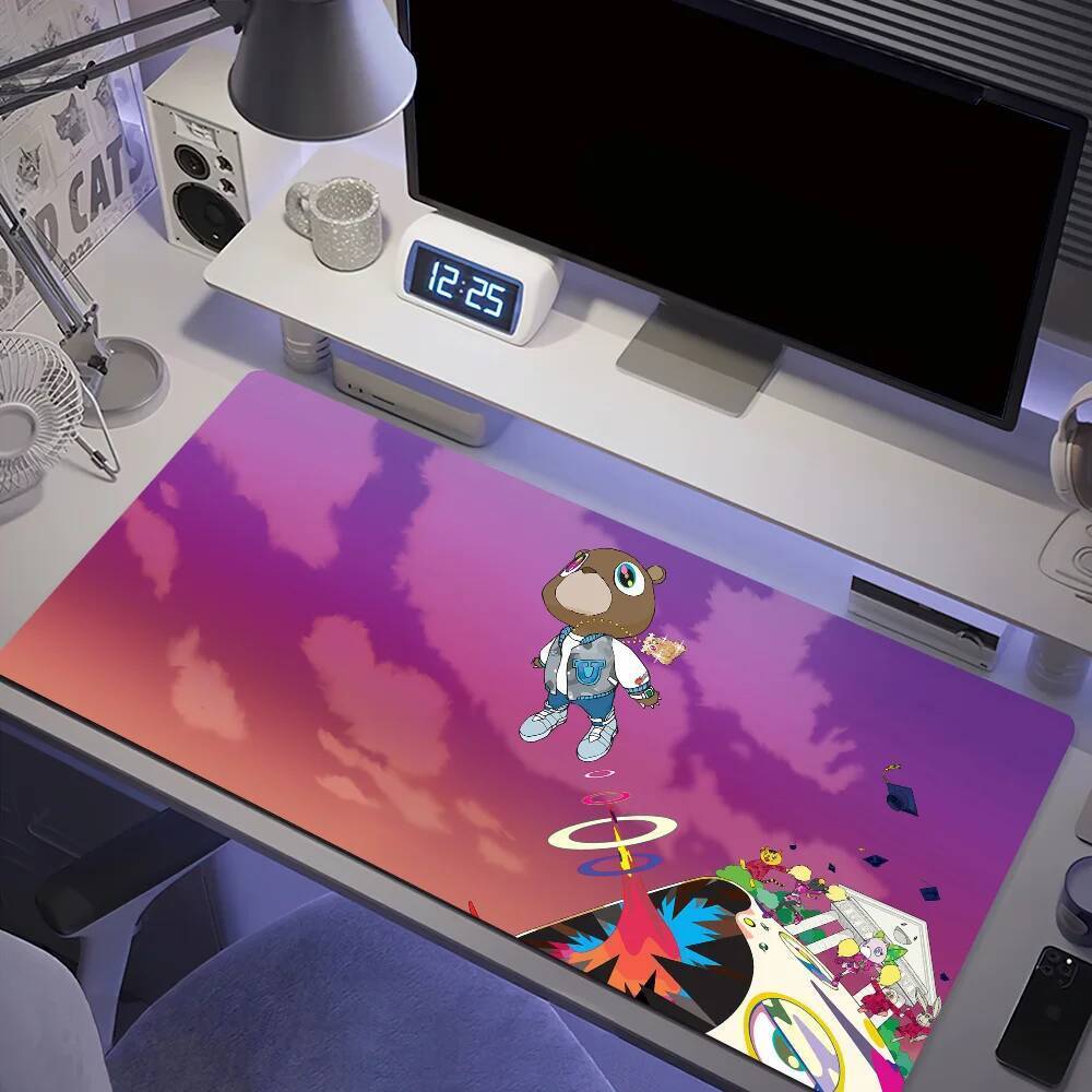 Album Mousepads Thảm Chống Trơn Trượt Lockedge Văn Phòng Sinh Viên Chơi Game Tây Dày Kanye Lớn Viết Đệm Chuột Ca Sĩ Miếng Lót