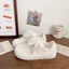 Đôi Lưới Ba Lê Tập Luyện Nữ Đa Năng Giày Trắng Đế Mềm Puff Giày Sneaker