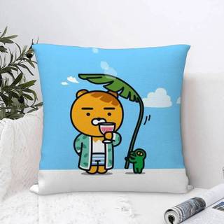 Dễ Thương R-Ryan K-Kakao Hoạt Hình Gối Vải Sang Trọng Mềm Colorfast Hai Mặt In Ngắn Sang Trọng Nhà Sofa Đệm Ném